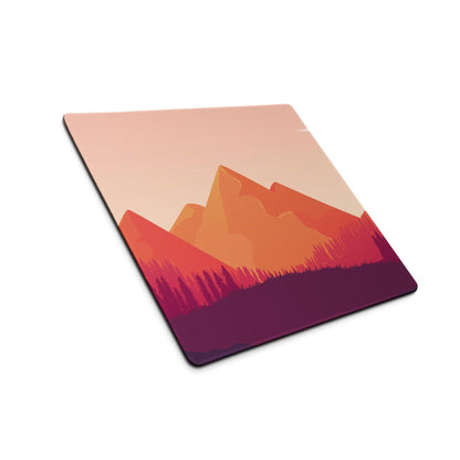Sunset Mountain Gradient Gaming Mouse Pad with Non-Slip Backing