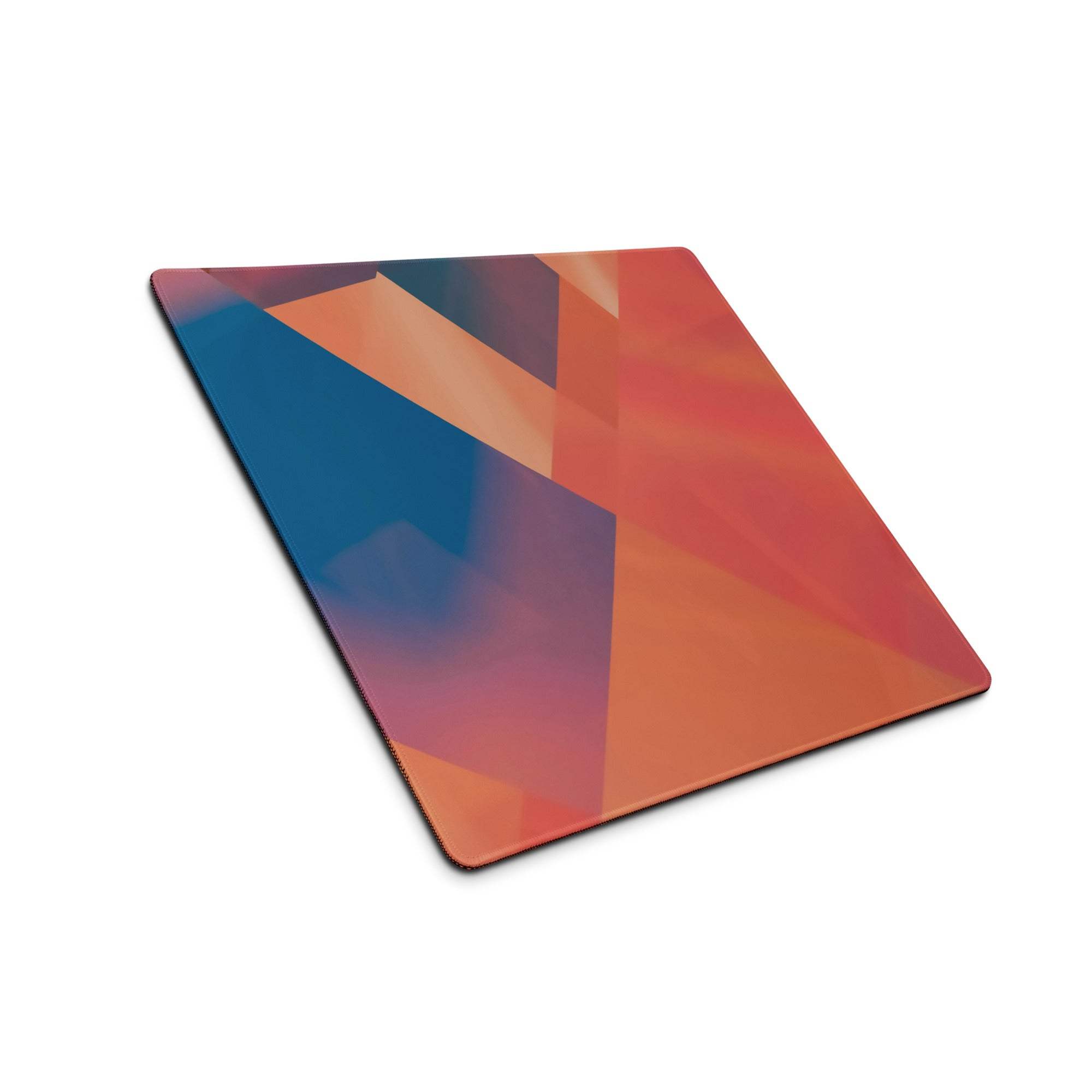 Geometric abstract colorful gaming mouse pad with large non-slip surface