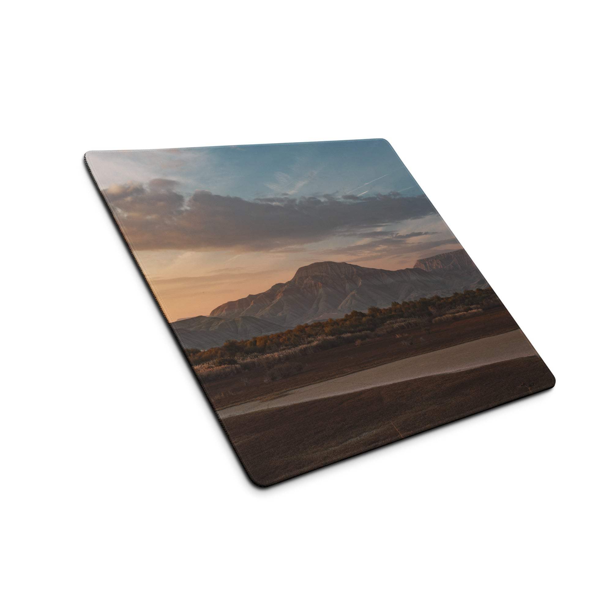Sunset mountain landscape extra large gaming mouse pad with non-slip base