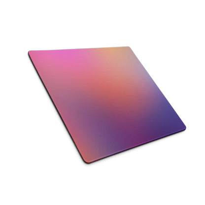 Premium large gradient sunset multicolor glow gaming mouse pad pink to purple orange