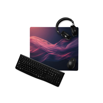 Premium large non-slip Nebula pink purple wave gaming mousepad