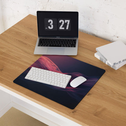 Premium large non-slip Nebula pink purple wave gaming mouse pad