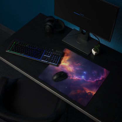 Cosmic Nebula ultra large gaming mouse pad with nebula design
