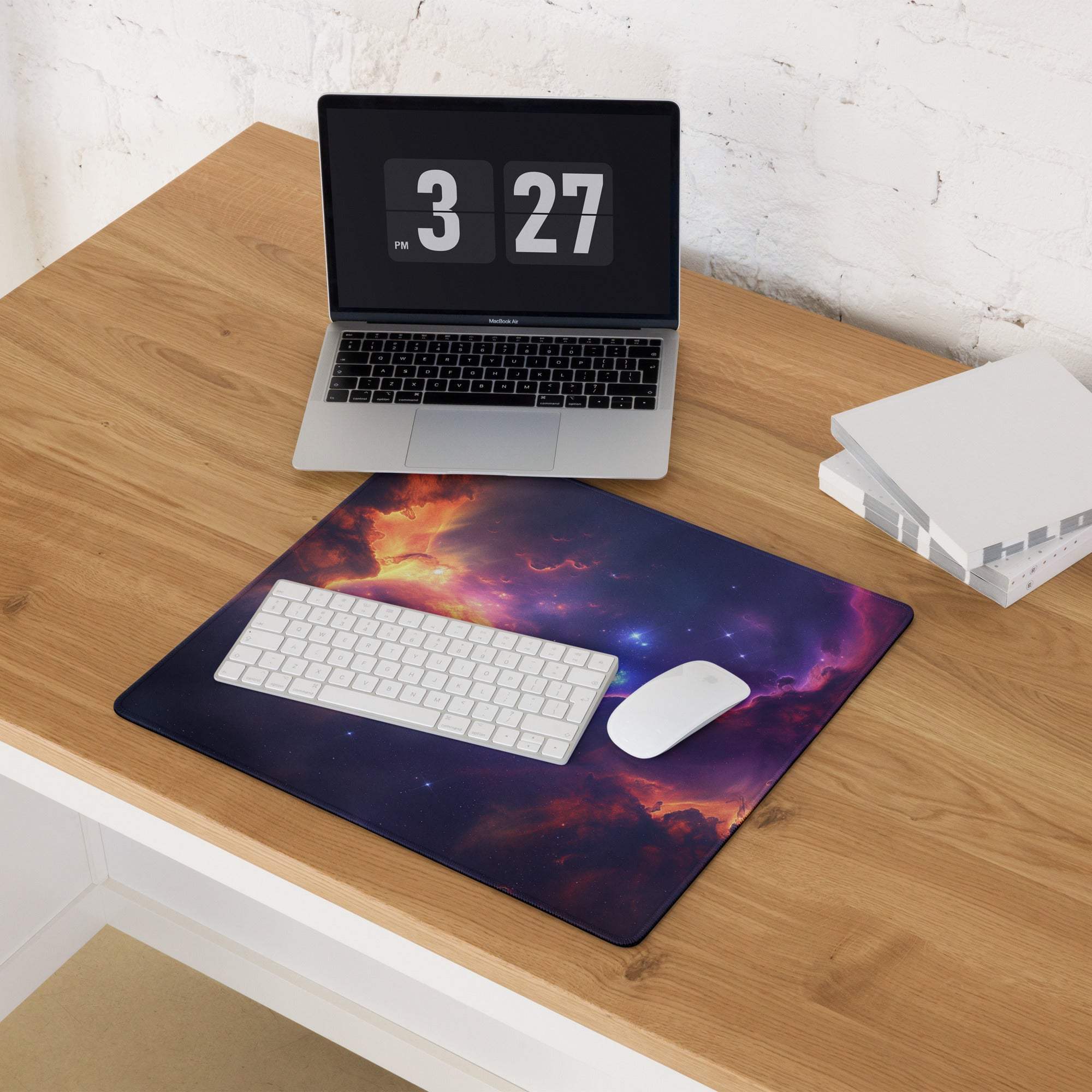 Cosmic Nebula ultra large gaming mouse pad with nebula design