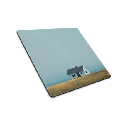 Calm coastal white house minimalist large gaming mouse pad for Dota CS GO