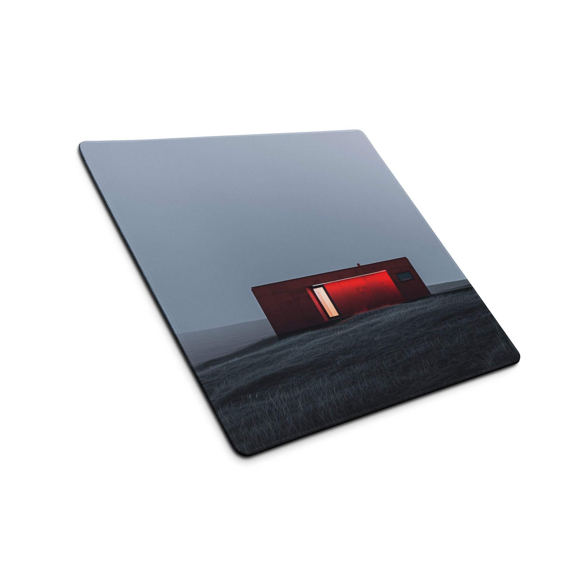 Minimalist red dusk house gaming mouse pad large non-slip esports setup