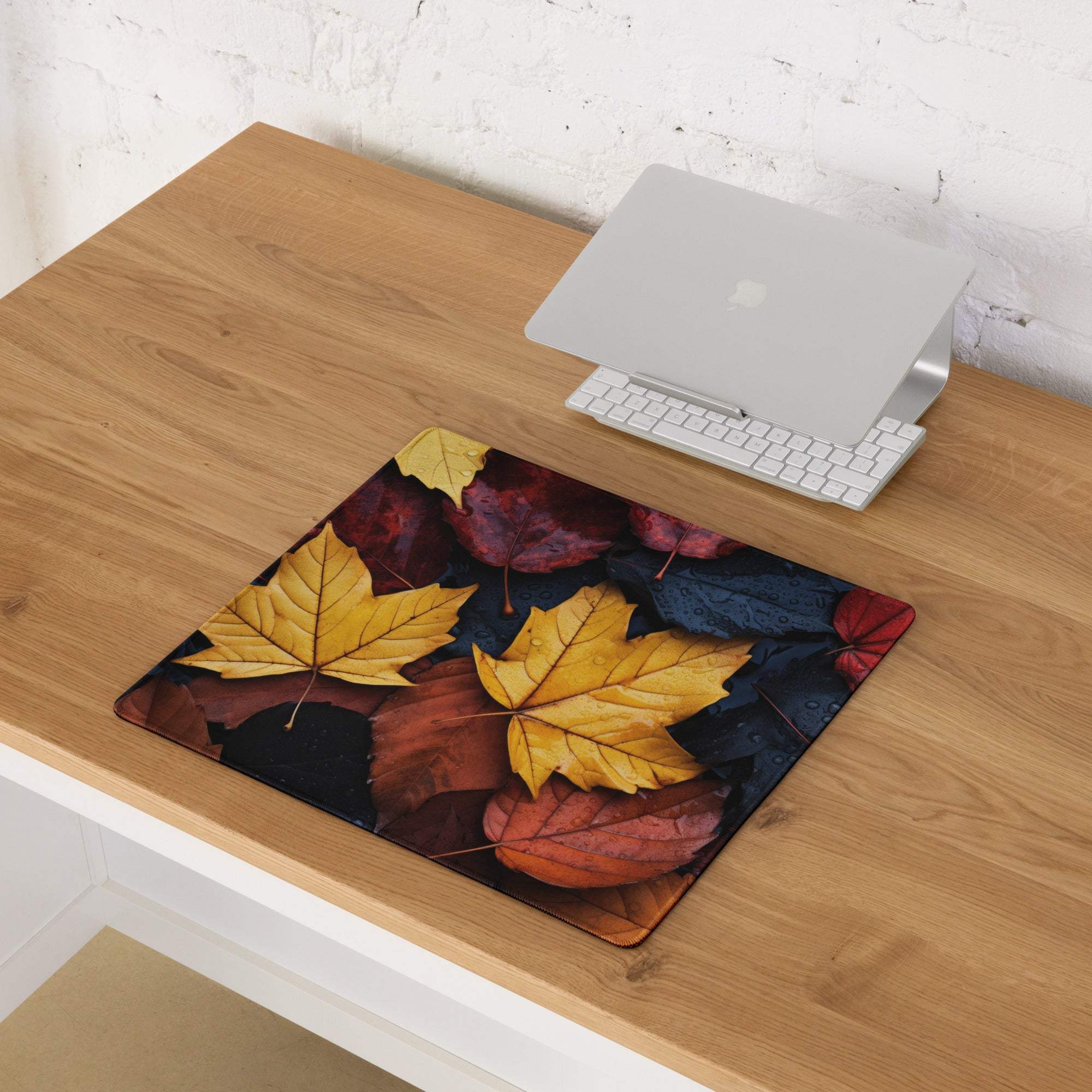 Vibrant autumn leaves ultra thick non-slip extra large gaming mouse pad