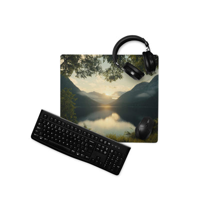 Black matte finish keyboard with standard layout keys