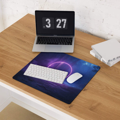 Mystic Neon Forest Glow ultra large cosmic gaming mouse pad
