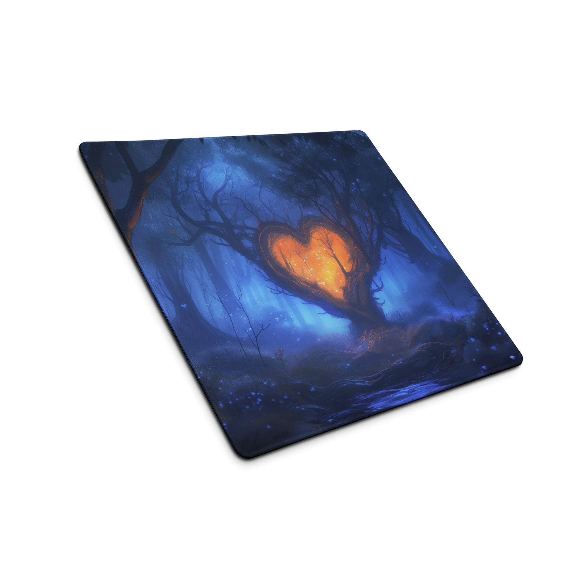 Epic Enchanting Fantasy Forest Heart Grove Twilight Mist gaming mouse pad