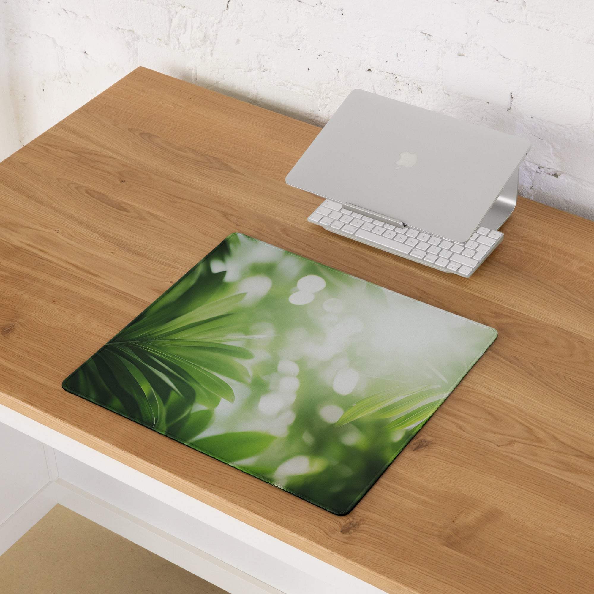 Nature inspired jungle green serenity large non-slip gaming mouse pad
