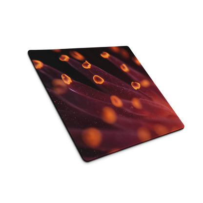 Premium large Dota CSGO mousepad with purple orange glow spots