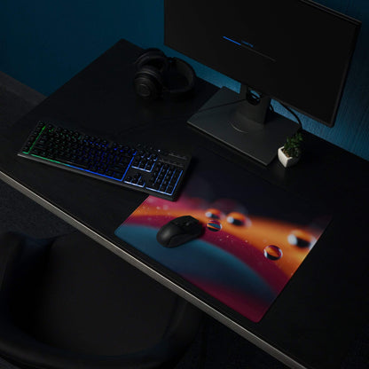 Vibrant abstract extra large gaming mouse pad with non-slip backing