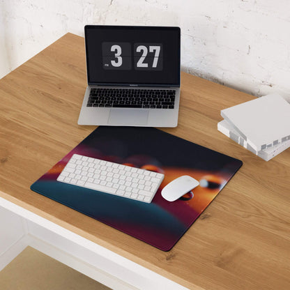 Vibrant space-themed extra large gaming mouse pad with cosmic gradient