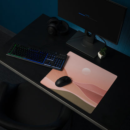 Boho Pink Gradient Mouse Pad - Mouse Pad Pink Gradient Home Office Boho Soft Moody Boho Chic Large Desk Mat Non Slip