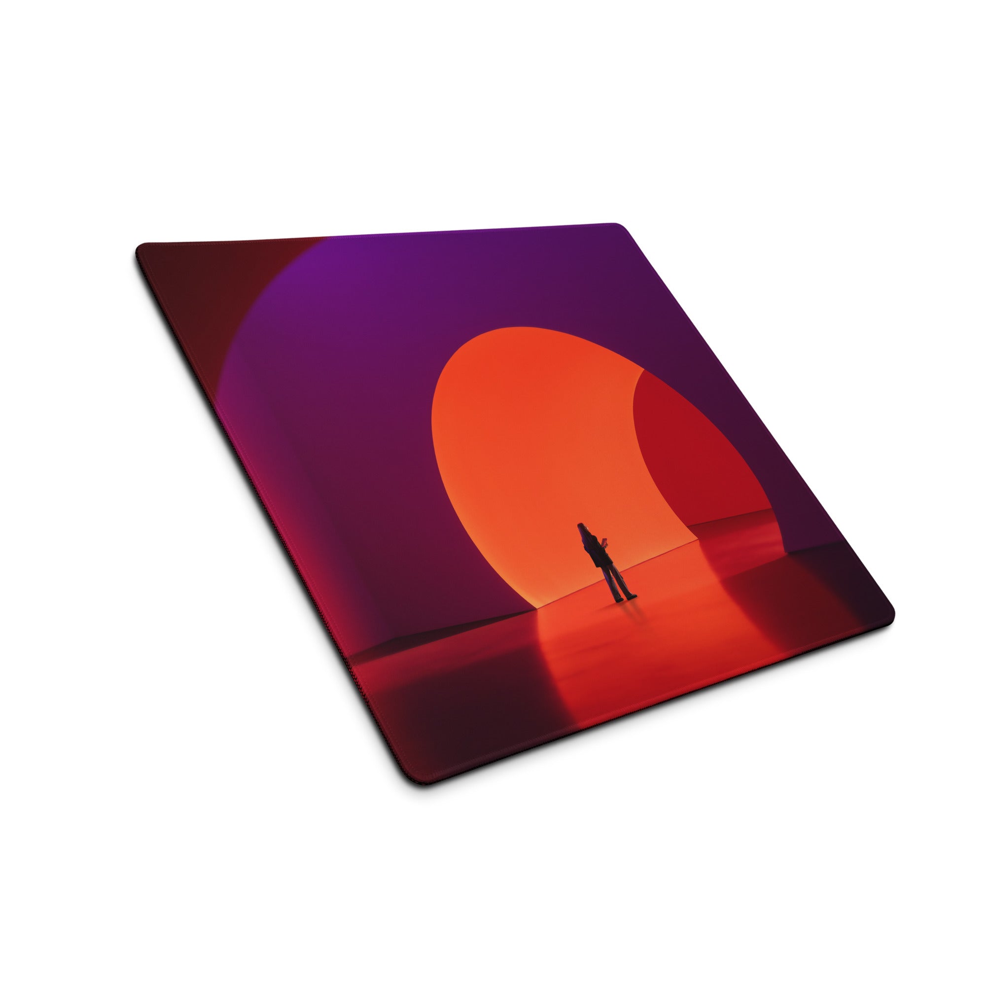 Purple Orange Abstract Contemporary Mouse Pad For Modern Home Office Desk Decor Aesthetic