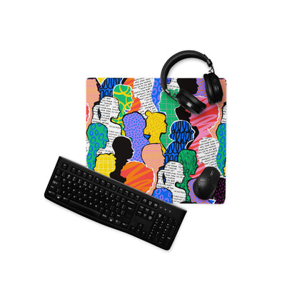 Contemporary Themed Mouse Pad Multicolor Rainbow Desk Decor Pop Art Style for Modern Workstations