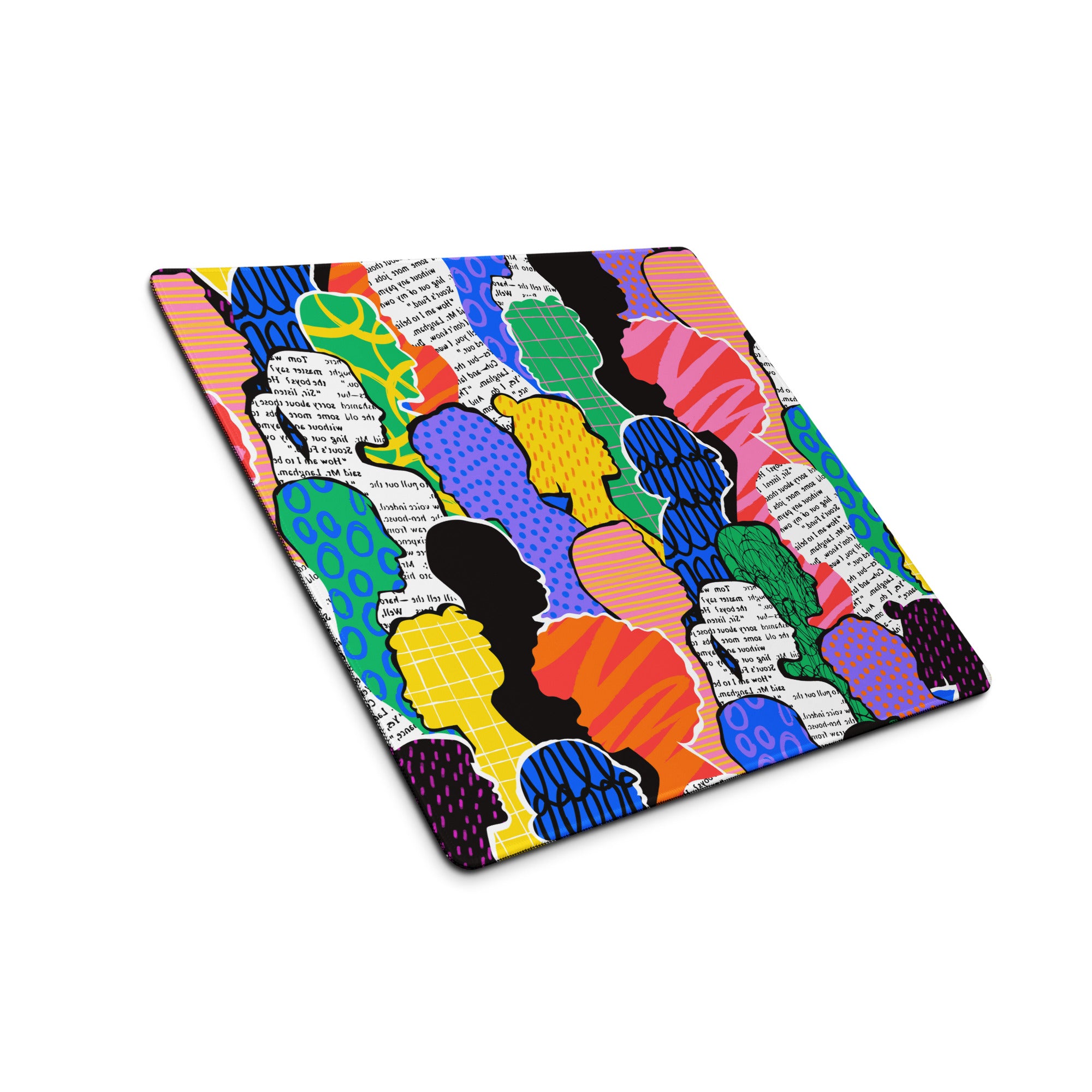 Contemporary Themed Mouse Pad Multicolor Rainbow Desk Decor Pop Art Style for Modern Workstations