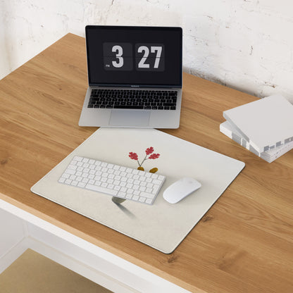 Beige Botanical Watercolor Mouse Pad - Botanical Beige Mouse Pad Home Office Mood Calm Natural Desk Decor Modern