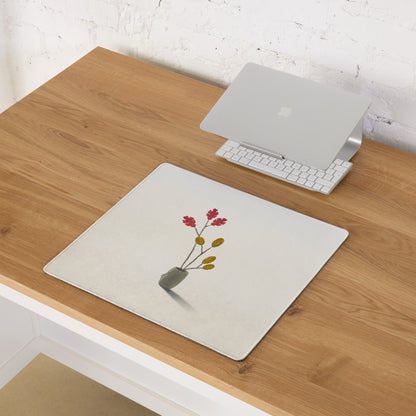 Beige Botanical Watercolor Mouse Pad - Botanical Beige Mouse Pad Home Office Mood Calm Natural Desk Decor Modern