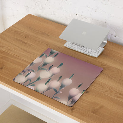 Pink Gradient Contemporary Mouse Pad 36x18 Large Desk Mat For Home Office And Gaming Modern Abstract Art