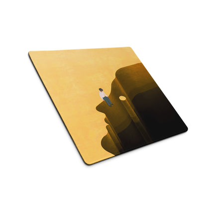 Mouse Pad Yellow Gradient Home Office Contemporary Desk Mood Modern Decor Art Print