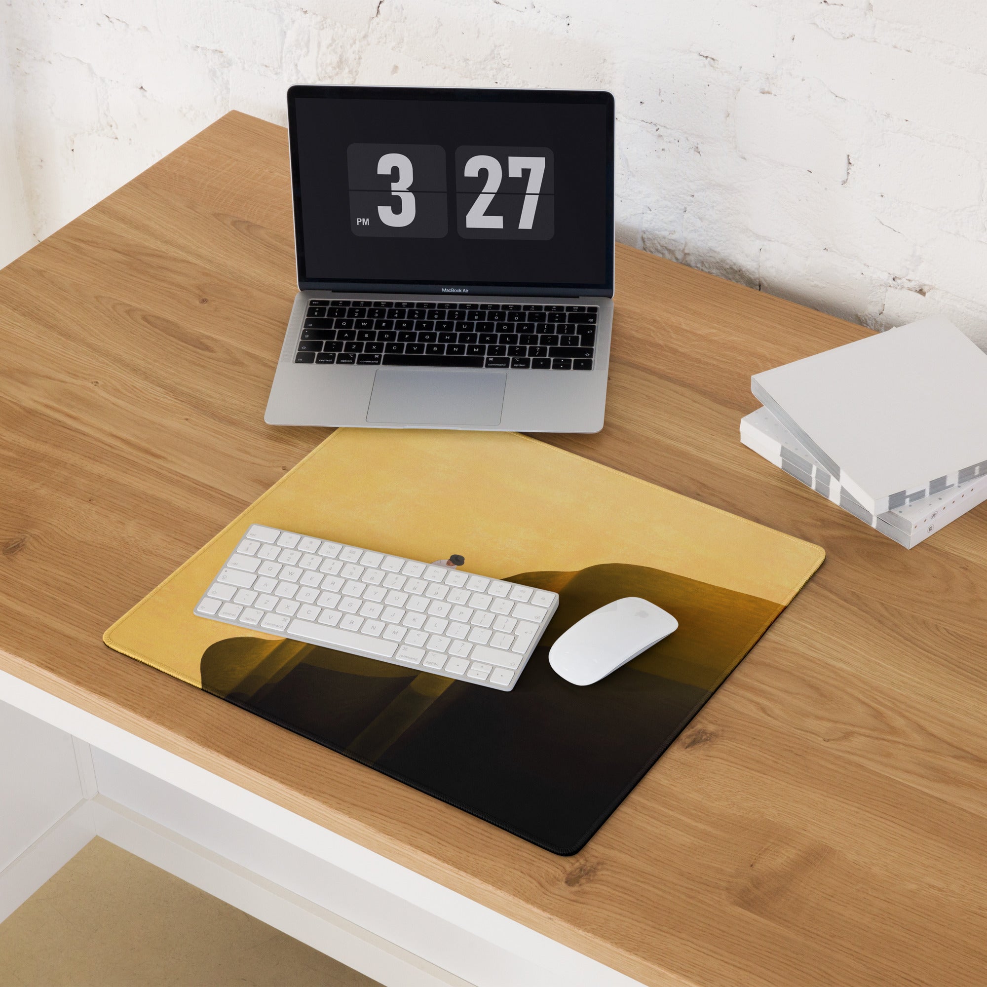Mouse Pad Yellow Gradient Home Office Contemporary Desk Mood Modern Decor Art Print