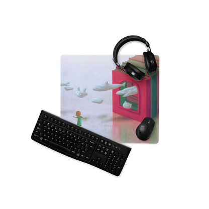 Colorful Books Themed Mouse Pad 36 By 18 Inch Desk Mat Non Slip Rubber Base Contemporary Art Style