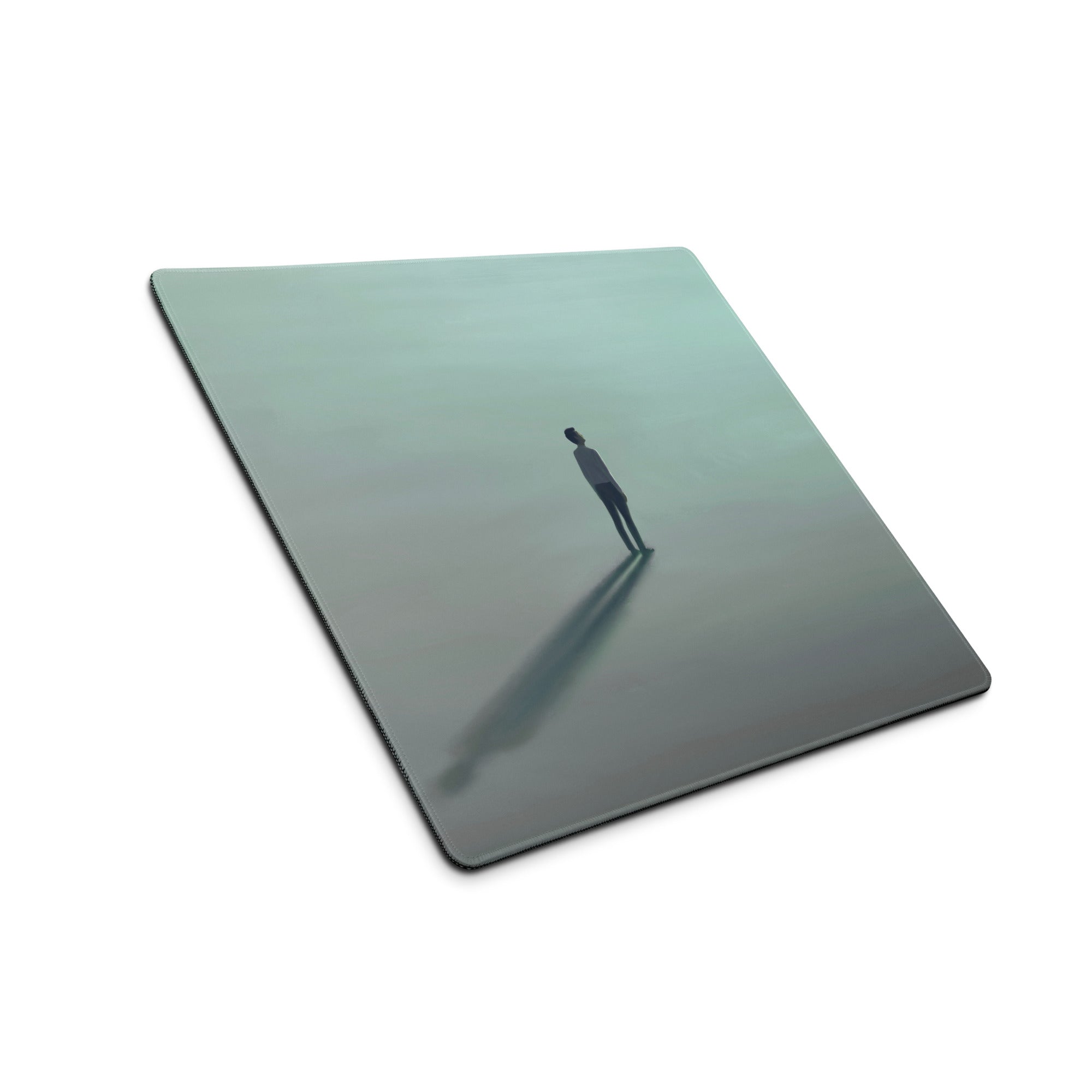 Pastel Blue Mint Green Contemporary Gaming Mouse Pad For Desk Large 36x18 Or 18x16 Minimalist Modern Art