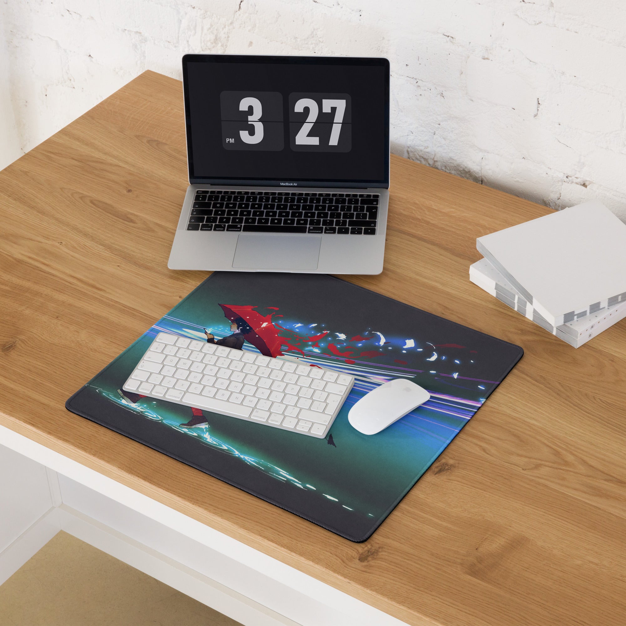 Contemporary Themed Mouse Pad Multicolor Artwork For Gaming Desk Modern Office Decor