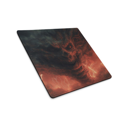 Gaming Mouse Pad Dark Red Black Storm Theme For Gaming Desk Large Size Non Slip Edge Stitching Esports