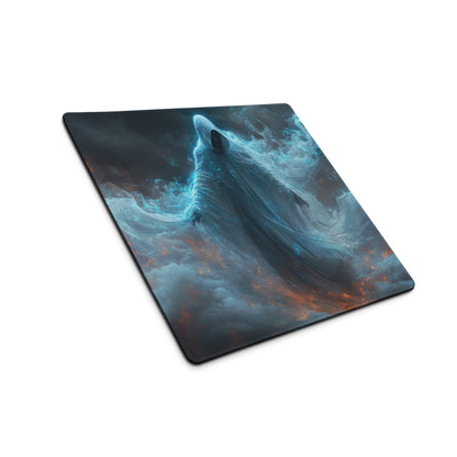 Gaming Mouse Pad Large Blue Orange Firestorm Theme For Gaming Setup Dark Fantasy Digital Art