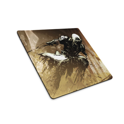 Gaming Mouse Pad Brown Gold Large Desk Setup Grunge Artwork For Gamers Digital Illustration For Dota CSGO Fans