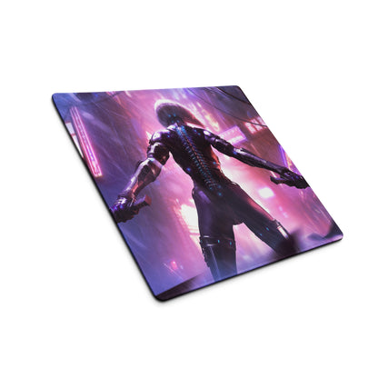 Gaming Mouse Pad Neon Pink Purple Blue Cyberpunk City Desk Mat For Gaming Setup Pro
