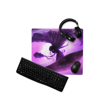 Gaming Mouse Pad Purple Violet For Gaming Setup Neon Fantasy Dragon Artwork Print