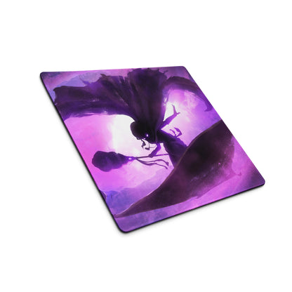 Gaming Mouse Pad Purple Violet For Gaming Setup Neon Fantasy Dragon Artwork Print