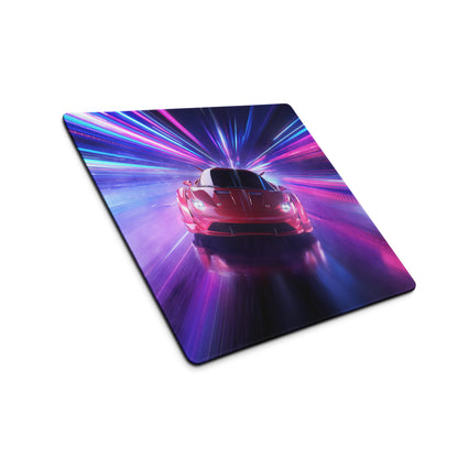 Gaming Mouse Pad Large Neon Blue Purple For Gaming Setup Cyberpunk Energetic Neon Mood Esports Pad Digital Artwork