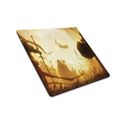 Gaming Mouse Pad Orange Gold For Gaming Desk Cinematic Fantasy Art Non Slip Large Esports Dota CSGO