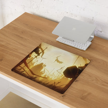 Gaming Mouse Pad Orange Gold For Gaming Desk Cinematic Fantasy Art Non Slip Large Esports Dota CSGO