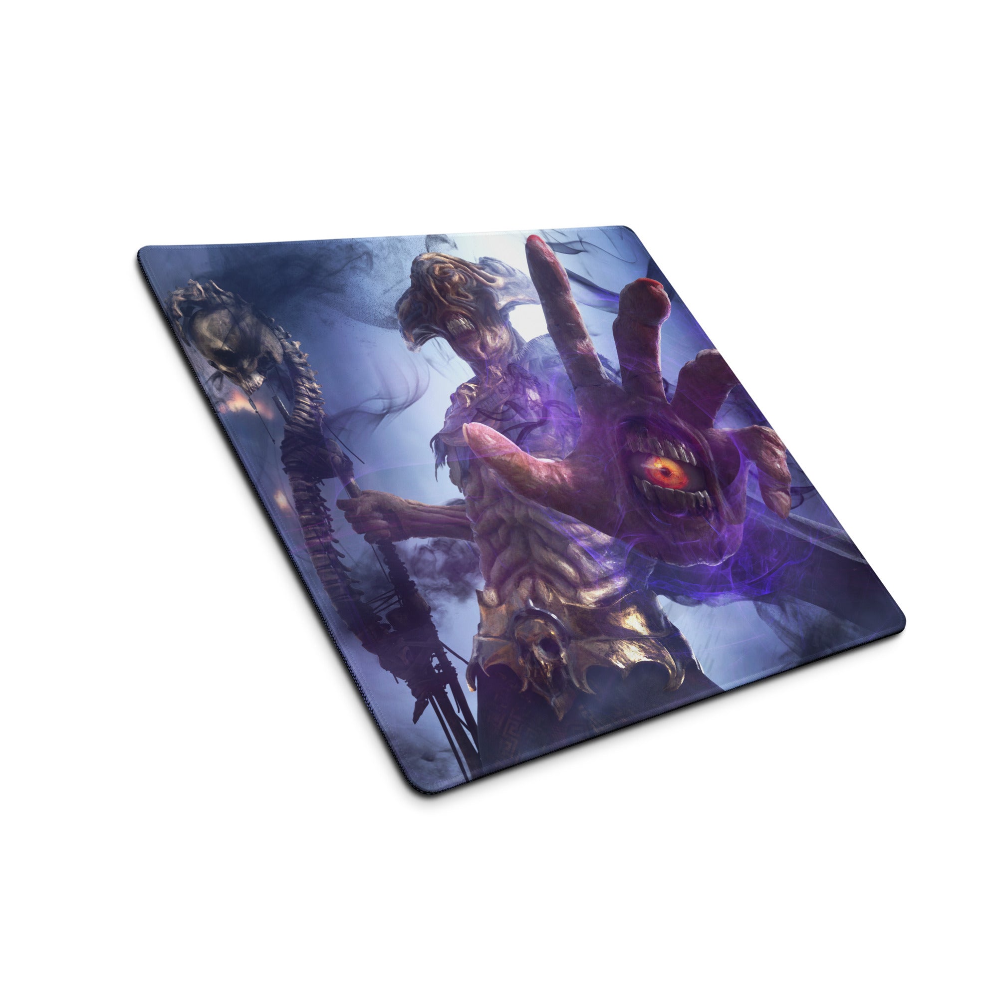 Gaming Mouse Pad Purple Blue Epic Creature Artwork Desk Mat For Gaming Pro Setup