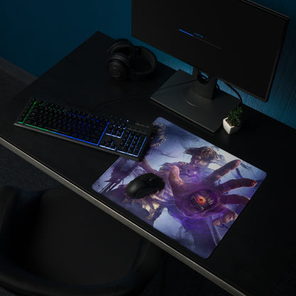 Gaming Mouse Pad Purple Blue Epic Creature Artwork Desk Mat For Gaming Pro Setup