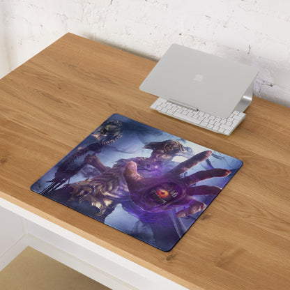 Gaming Mouse Pad Purple Blue Epic Creature Artwork Desk Mat For Gaming Pro Setup