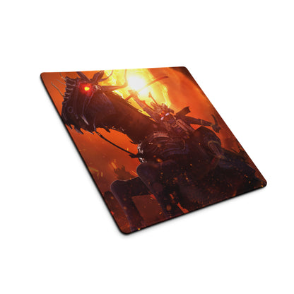 Gaming Mouse Pad Fiery Orange And Black Dragon Battle Art For Gaming Desk Setup Immersive Mood Dark Fantasy Esports Gift