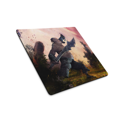 Large Gaming Mouse Pad Sunset Orange Purple Fantasy Artwork For Epic Gaming Desk Setup