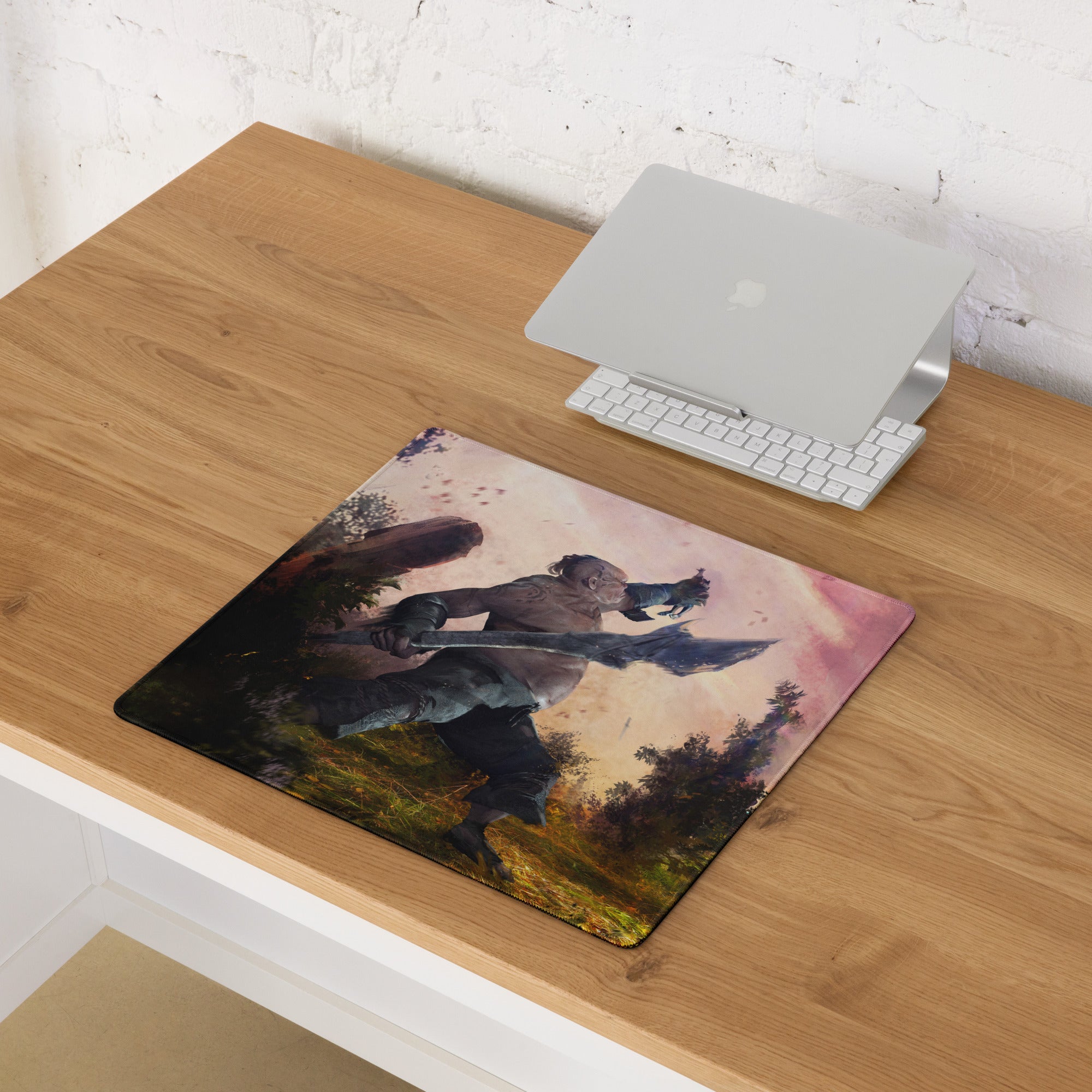 Large Gaming Mouse Pad Sunset Orange Purple Fantasy Artwork For Epic Gaming Desk Setup