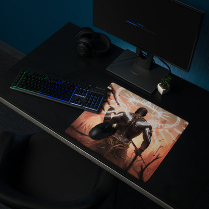 Gaming Mouse Pad Black And Orange For Desktop Setup Fantasy Digital Art Epic Dark Dota CSGO