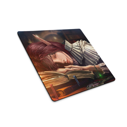 Gamer Mouse Pad Red Anime Desk Setup Manga Style Digital Illustration For Gaming Desk Large Non Slip