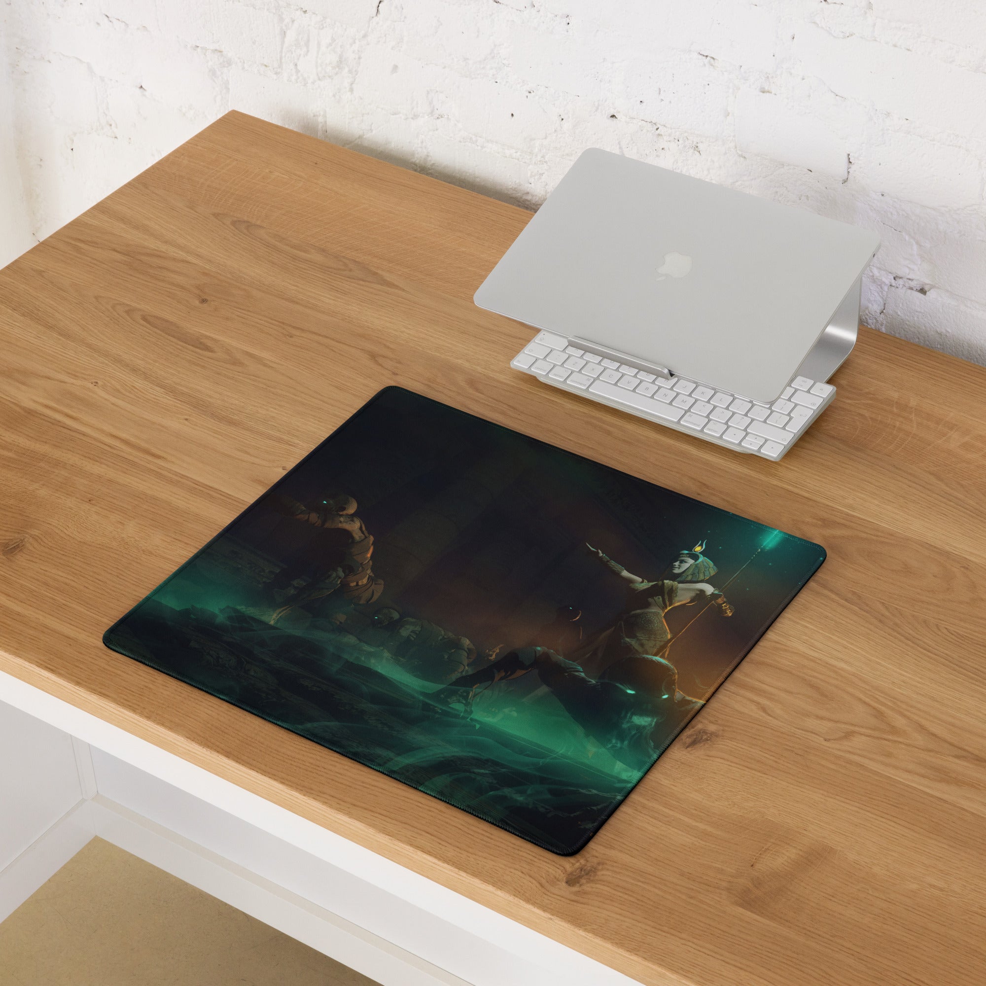 Gaming Mouse Pad Edge Stitch Large Size Black Teal Orange Desk Mat For Gaming Setup Non Slip Rubber Base