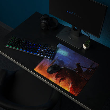 Gaming Mouse Pad Blue Orange Night Sky Scene For Gaming Desk Modern Fantasy Art Decor Non Slip