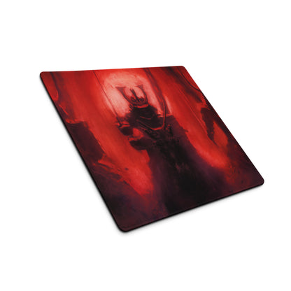 Demon Fire Artwork Red And Black Gaming Desk Mouse Pad Intense Esports Gamer Room Decor Digital Art